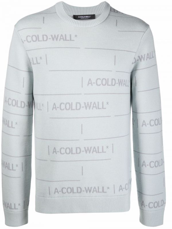  A-cold-wall* Chain Jacquard Knit Jumper - Grey 
