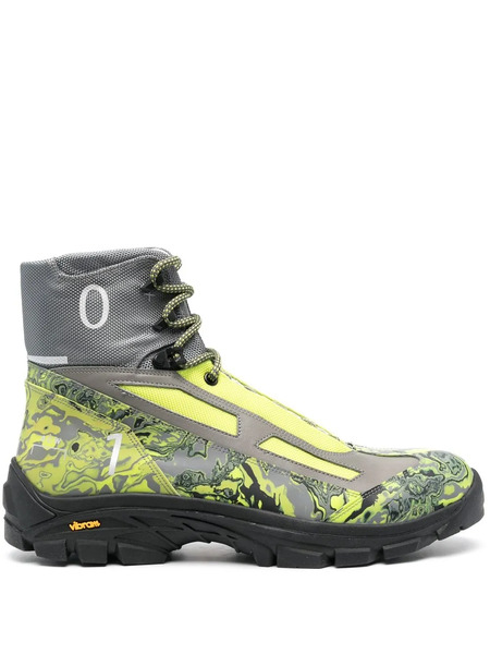  A-cold-wall* Chunky Lace-up Boots - Green 