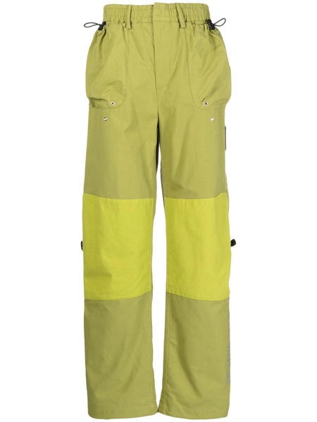  A-cold-wall* Contrast-panel Cargo Trousers - Green 