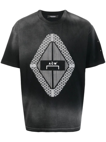  A-cold-wall* Gradient Logo-print T-shirt - Black 