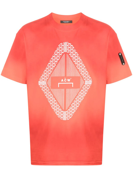  A-cold-wall* Gradient Logo-print T-shirt - Orange 