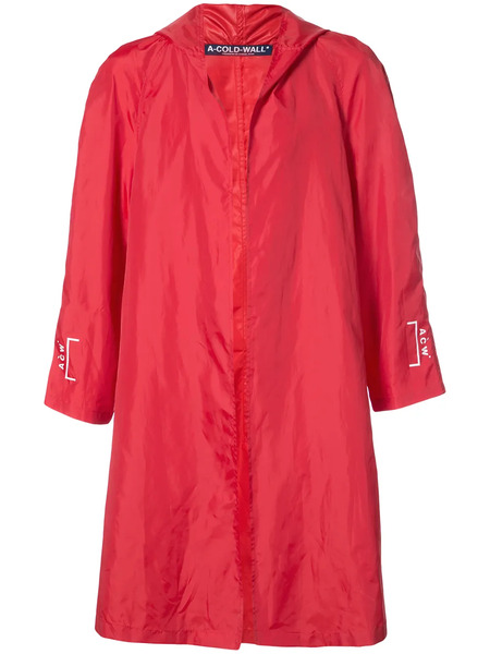  A-cold-wall* Hooded Raincoat - Red 