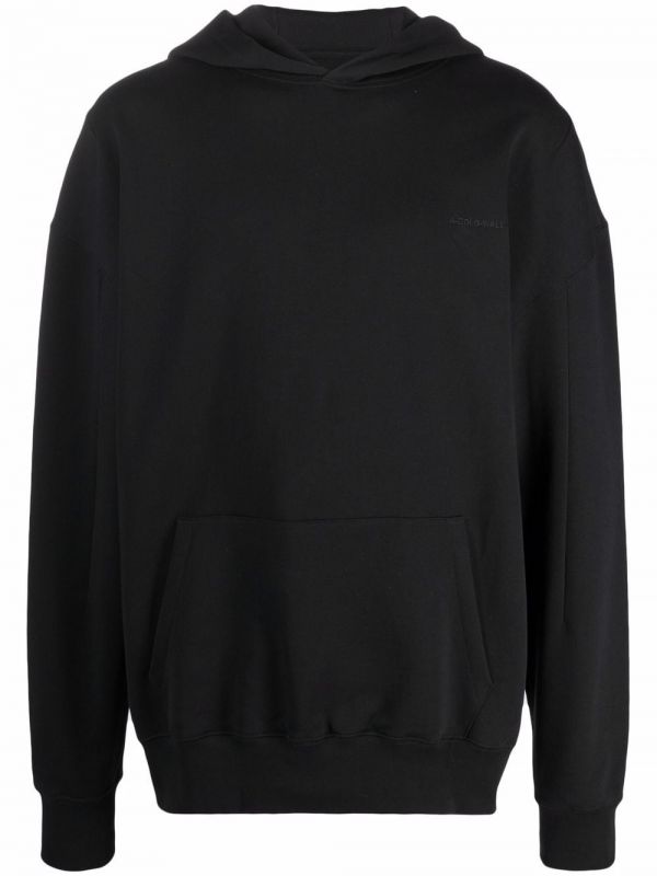  A-cold-wall* Logo-patch Pullover Hoodie - Black 