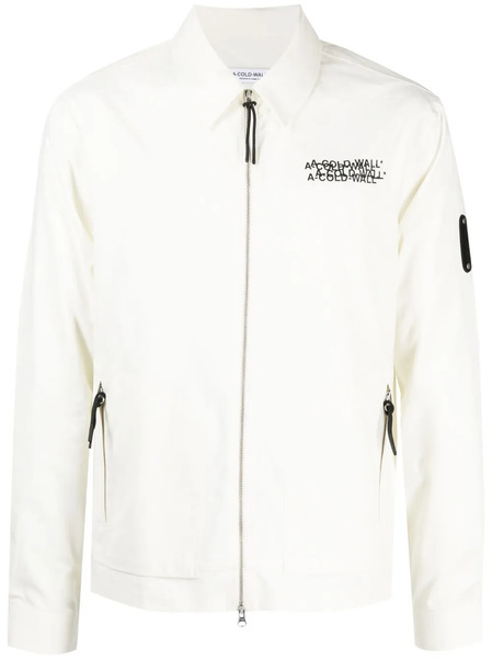  A-cold-wall* Logo-print Overshirt - White 