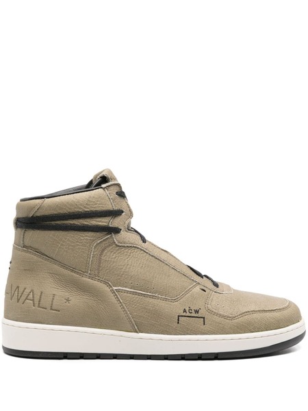  A-cold-wall* Luol High-top Leather Sneakers - Green 