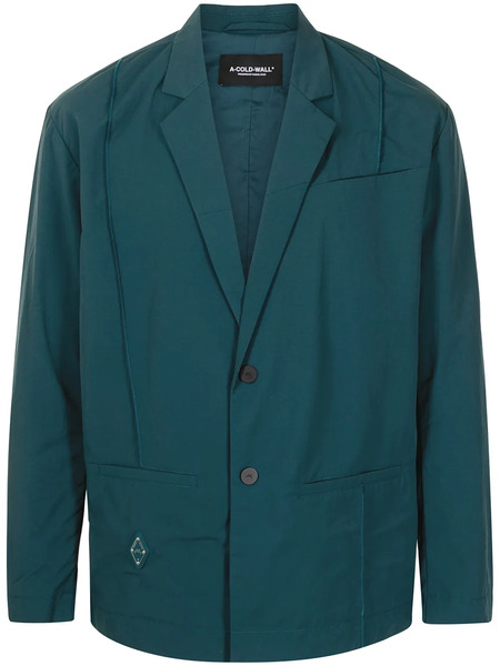  A-cold-wall* Rhombus Single-breasted Badge Blazer - Green 
