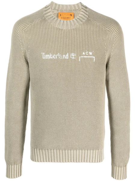  A-cold-wall* X Timberland Logo-print Cotton Jumper - Neutrals 