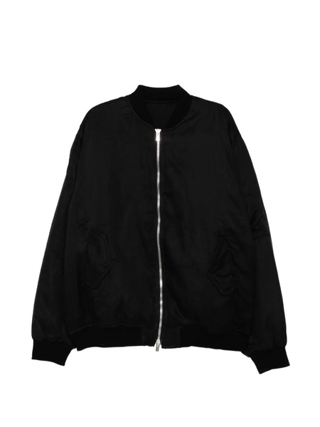  A Diciannoveventitre Logo-patch Bomber Jacket - Black 