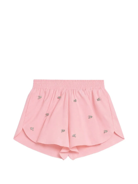  A Paper Kid Embellished Poplin Shorts - Pink 