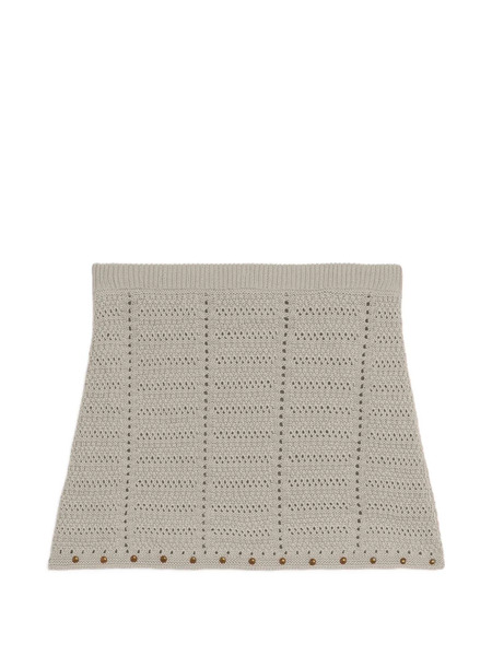  A Paper Kid Knitted Mini Skirt - Neutrals 