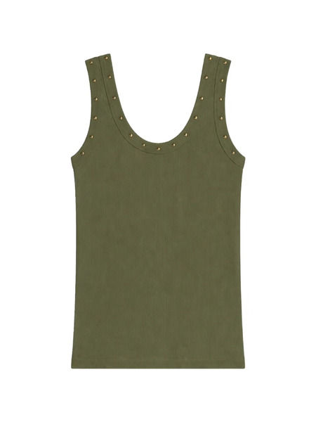  A Paper Kid Studded Tank Top - Green 