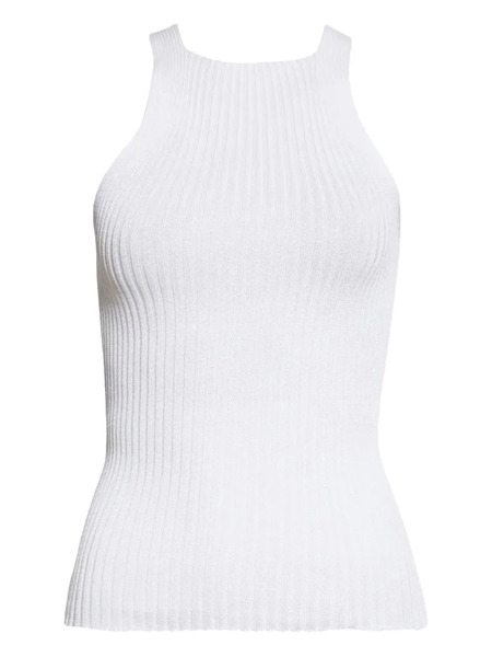  A. Roege Hove Ena Ribbed High-neck Top - White 