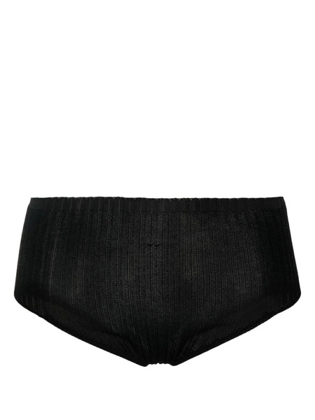  A. Roege Hove Ribbed Knitted Briefs - Black 