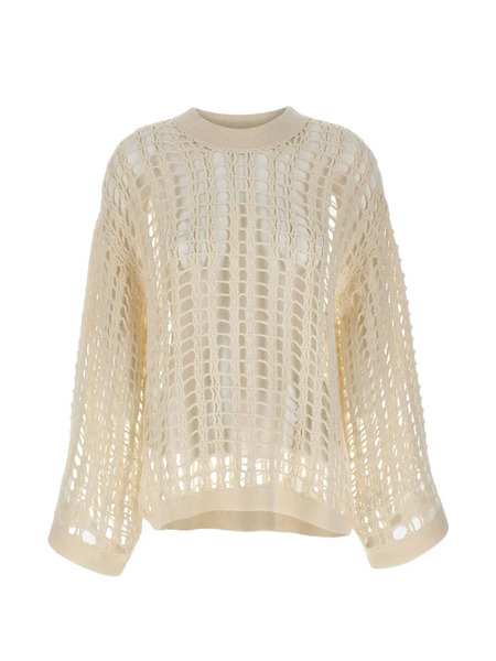  A. Roege Hove Spider Knit Interlaced Sweater - Neutrals 