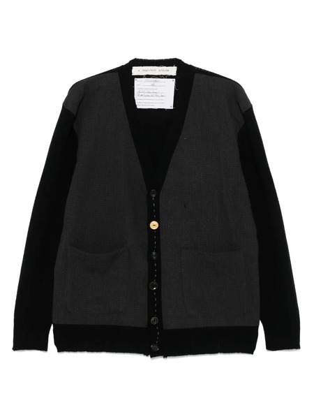  A Tentative Atelier Panelled Cardigan - Black 