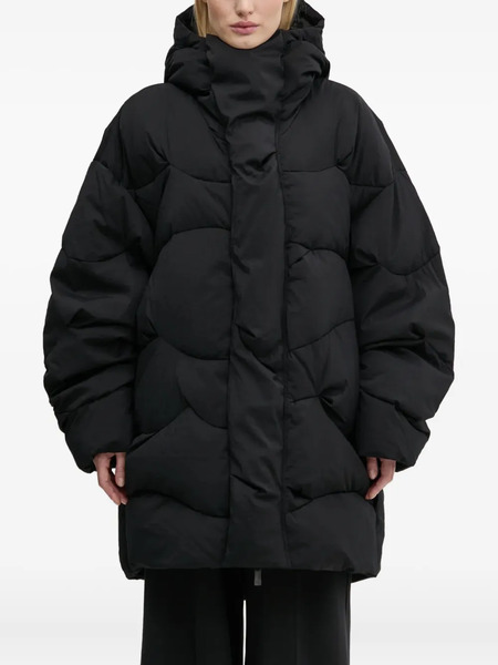  A.a. Spectrum Cirrus Hooded Down Coat - Black 