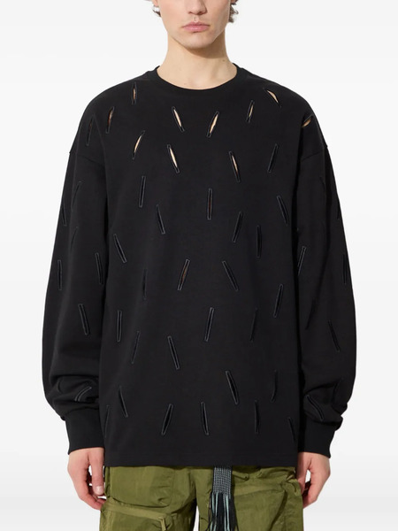  A.a. Spectrum Cut-out Detail Sweatshirt - Black 