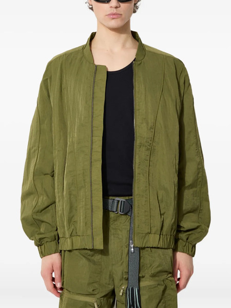  A.a. Spectrum Panelled Zip-up Bomber Jacket - Green 
