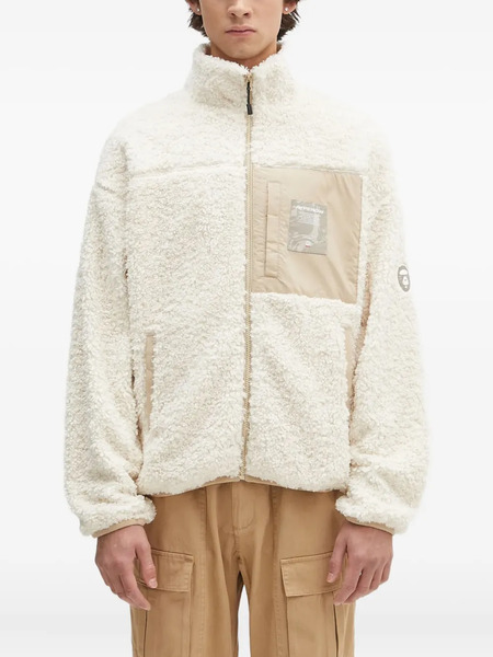  Aape By *a Bathing Ape® Aape Now Fleece Panelled Jacket - Neutrals 