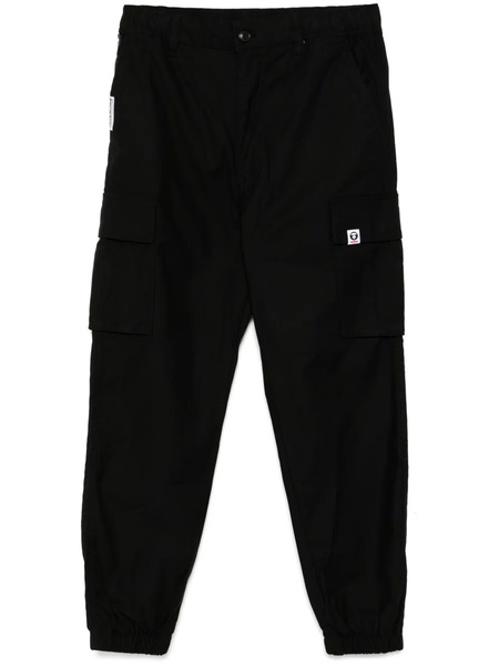  Aape By *a Bathing Ape® Aapenow Moonface-logo Cargo Pants - Black 
