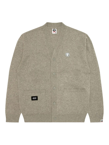  Aape By *a Bathing Ape® Ape Head Patch-pocket Cardigan - Neutrals 