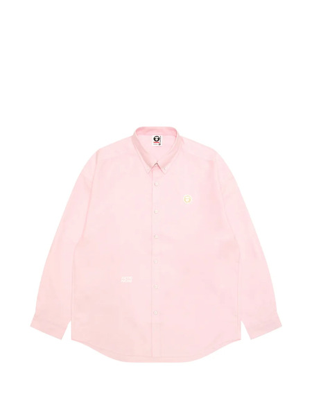  Aape By *a Bathing Ape® Buttoned Embroidery Shirt - Pink 