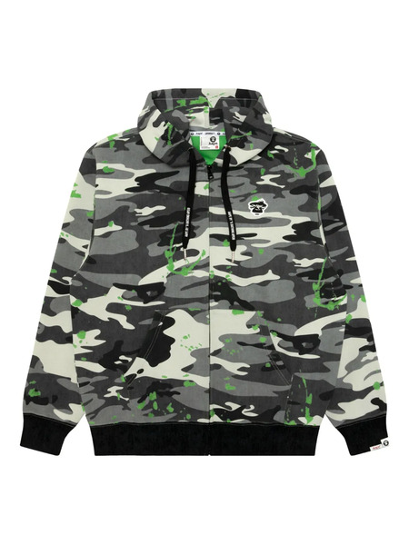  Aape By *a Bathing Ape® Camouflage Logo Patch Sweatshirt - Grey 