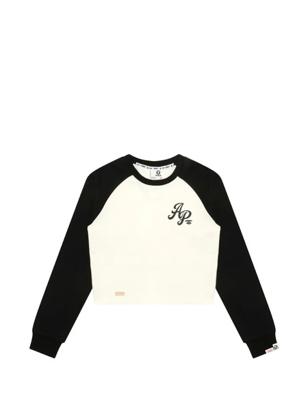 Aape By *a Bathing Ape® Cropped Sweatshirt - White 
