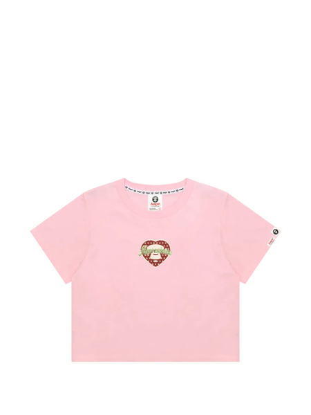  Aape By *a Bathing Ape® Heart-motif T-shirt - Pink 