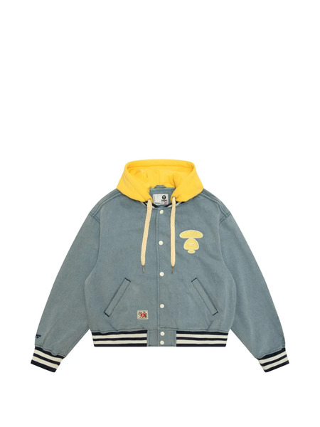  Aape By *a Bathing Ape® Hooded Embroidered Jacket - Blue 