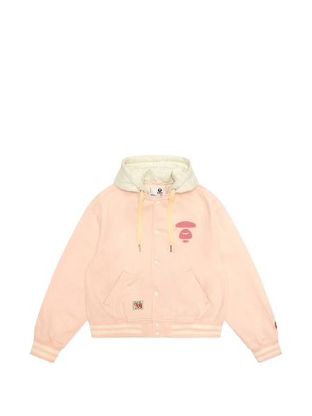 Aape By *a Bathing Ape® Hooded Graphic Jacket - Pink 