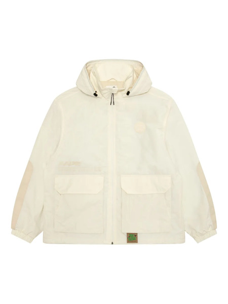  Aape By *a Bathing Ape® Hooded Logo-patch Jacket - Neutrals 