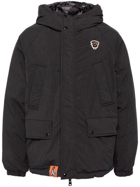  Aape By *a Bathing Ape® Logo Down Jacket - Black 