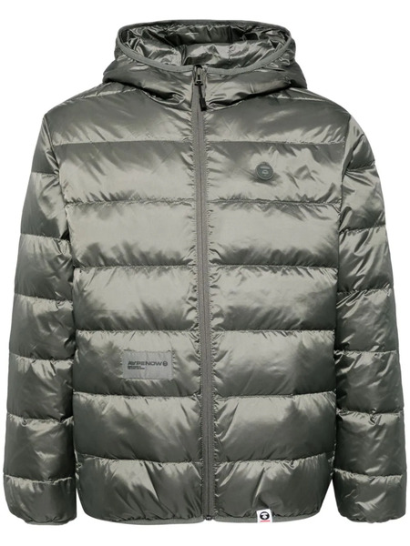  Aape By *a Bathing Ape® Logo Down Jacket - Green 