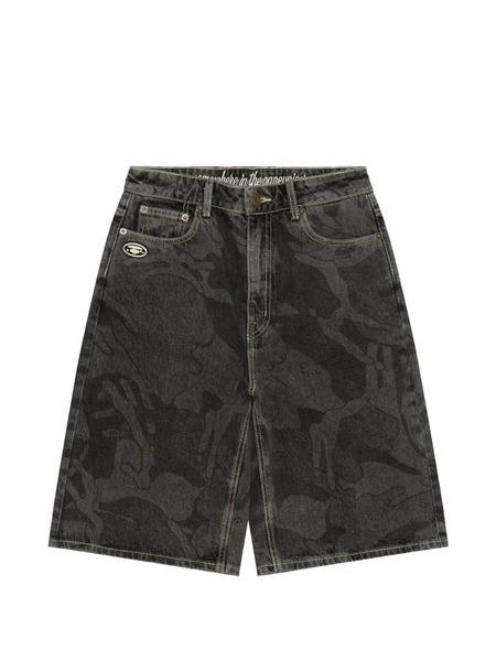  Aape By *a Bathing Ape® Logo-embroidered Shorts - Black 