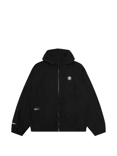  Aape By *a Bathing Ape® Logo Hooded Jacket - Black 