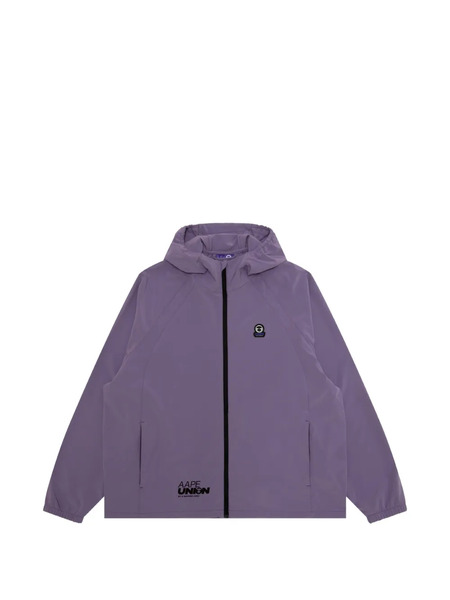  Aape By *a Bathing Ape® Logo Hooded Jacket - Purple 