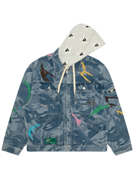  Aape By *a Bathing Ape® Logo Jacket - Blue 