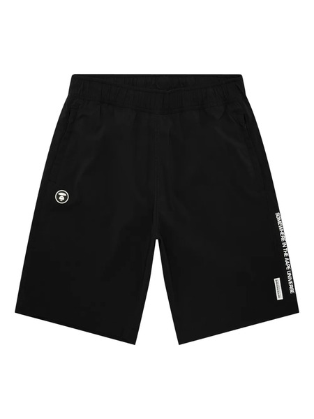  Aape By *a Bathing Ape® Logo-patch Bermuda Shorts - Black 