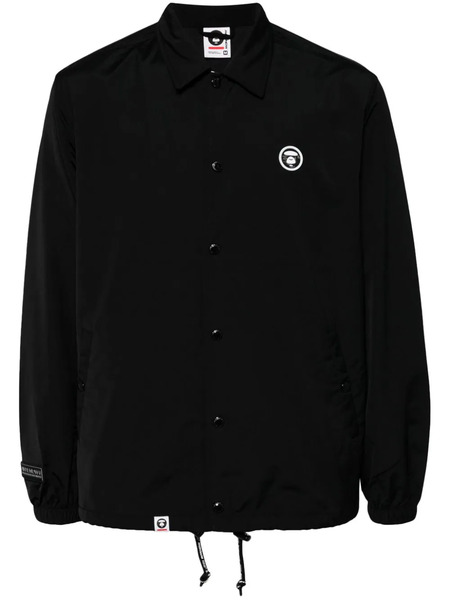  Aape By *a Bathing Ape® Logo-patch Long-sleeved Jacket - Black 