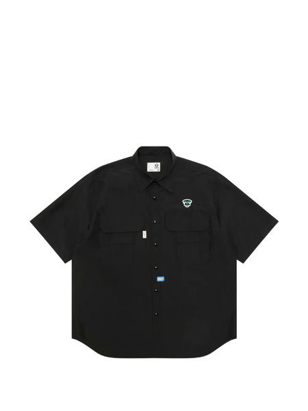  Aape By *a Bathing Ape® Logo Patch Shirt - Black 