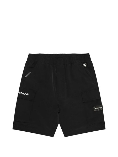  Aape By *a Bathing Ape® Moonface Logo Cargo Shorts - Neutrals 