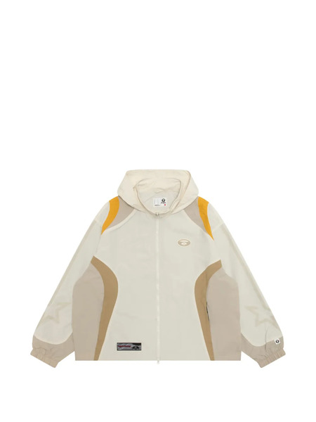  Aape By *a Bathing Ape® Panelled Hooded Jacket - Neutrals 
