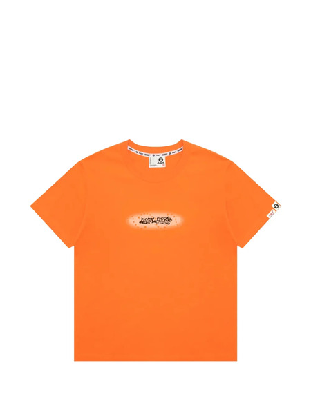  Aape By *a Bathing Ape® Printed T-shirt - Orange 