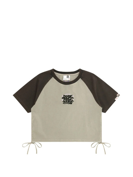  Aape By *a Bathing Ape® Short-sleeve Side-tie T-shirt - Grey 