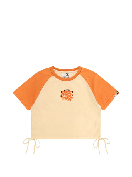  Aape By *a Bathing Ape® Short-sleeve Side-tie T-shirt - Neutrals 