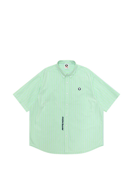  Aape By *a Bathing Ape® Striped Shirt - Green 