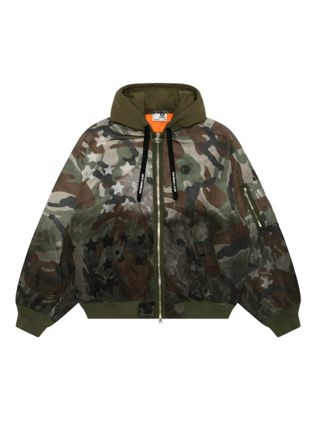  Aape By *a Bathing Ape® Zip-up Hooded Jacket - Green 