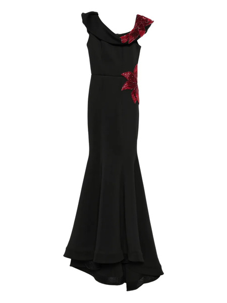  Aavva Sequin-embellished Fishtail Dress - Black 