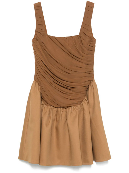  Abadia Kaya Mini Dress - Brown 